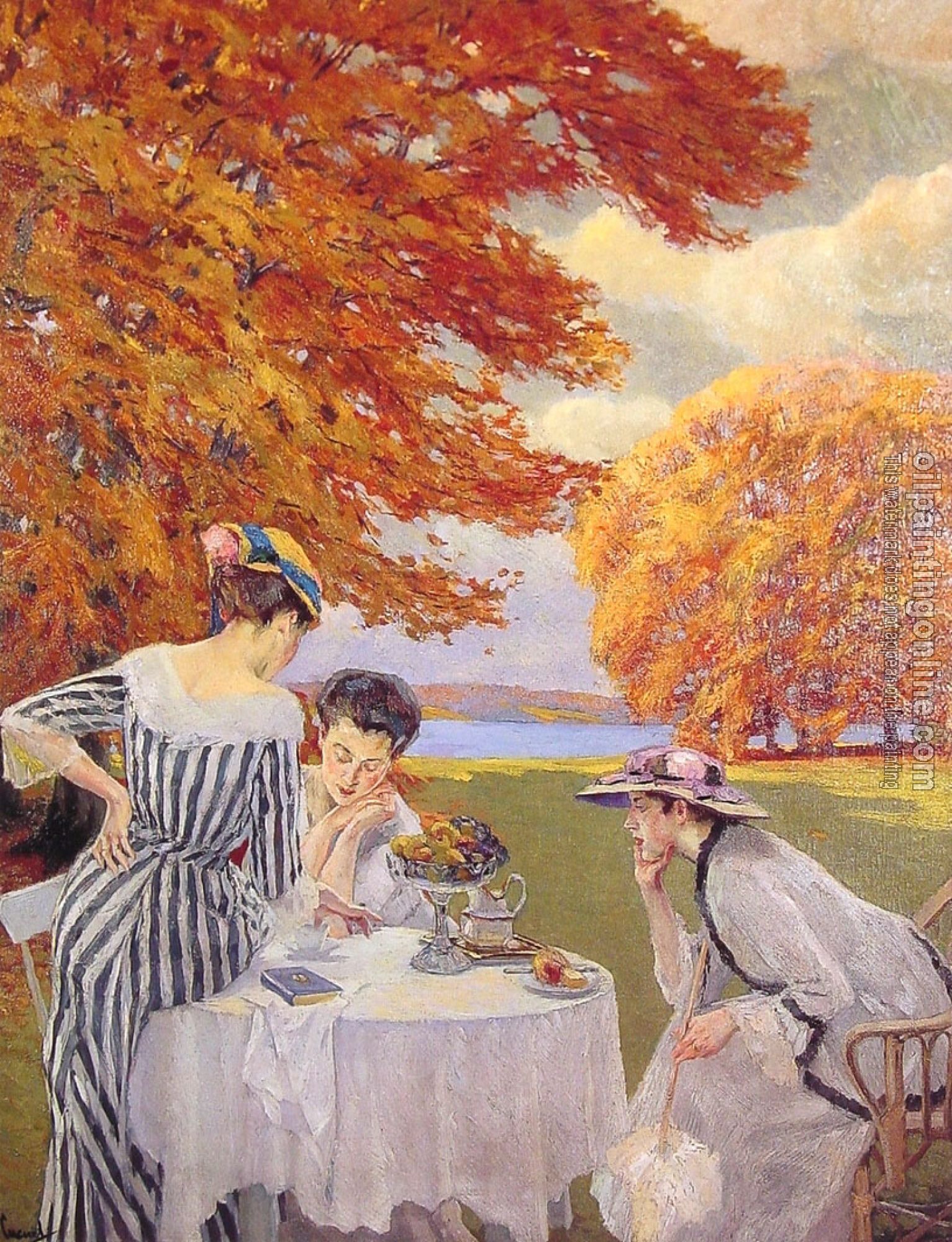 Edward Cucuel - Tea in the Park